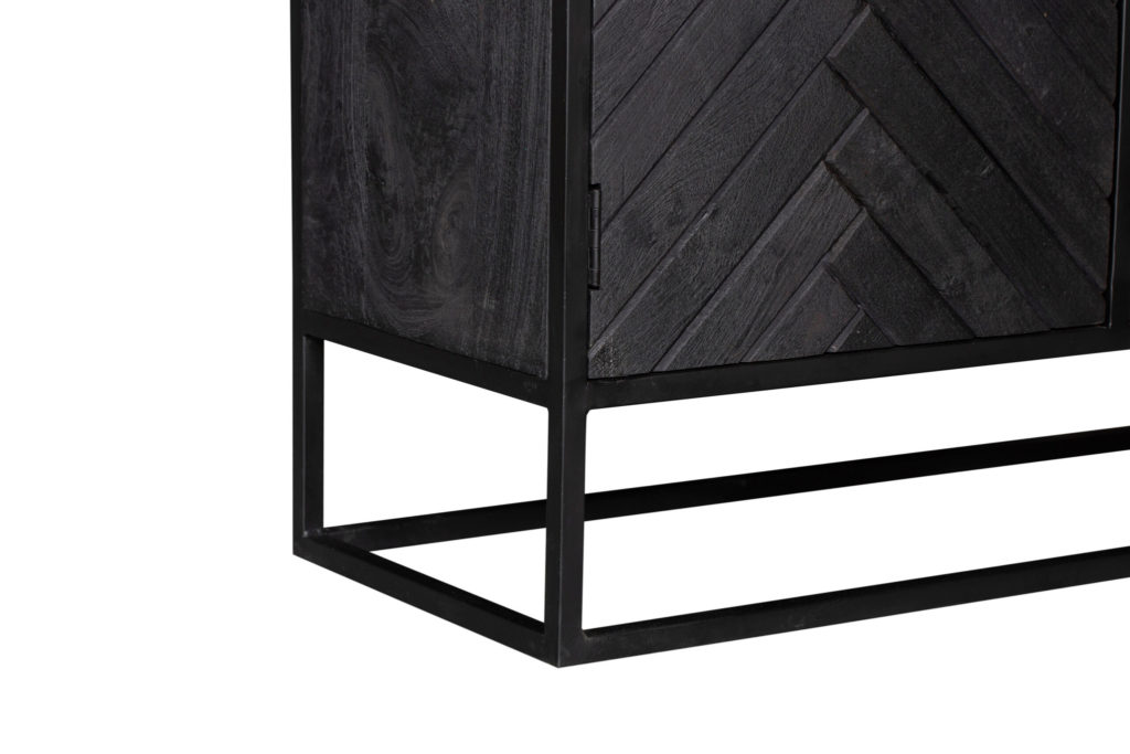 Kabinet kast New York | Mangohout en staal | 100 cm - Afbeelding 9