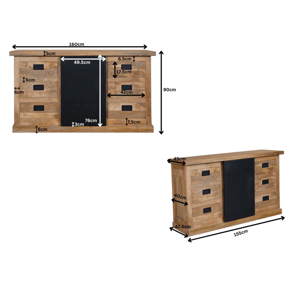 Nashville Dressoir | 160 cm - Afbeelding 9