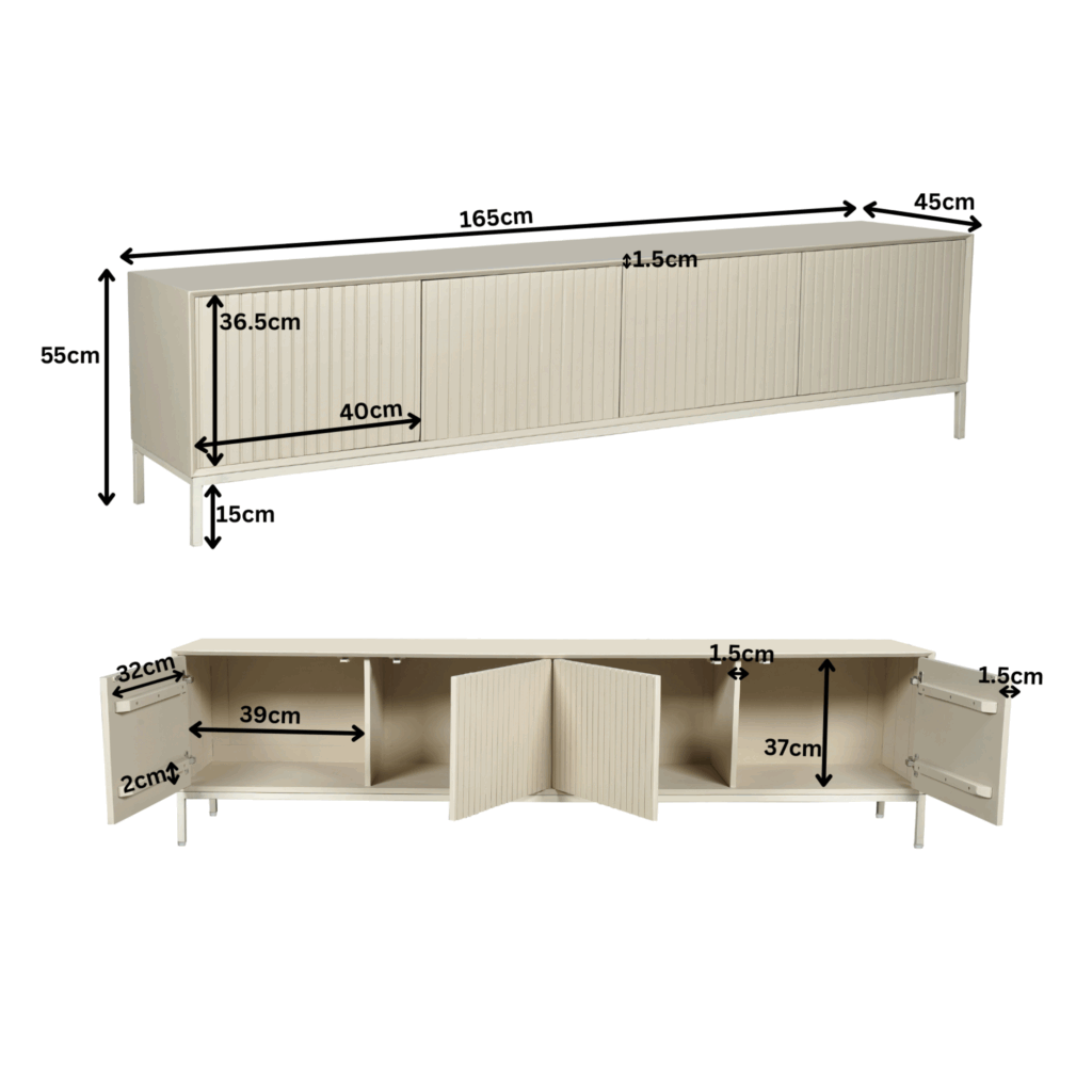 Tv-meubel Madison Sand | 165 cm - Afbeelding 9