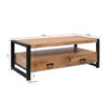Salontafel Boaz met 4 lades | 120 cm - Afbeelding 9