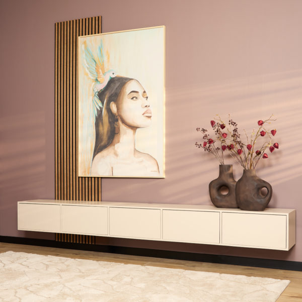 Zwevend tv meubel Vision Sand | 280 cm - Afbeelding 9