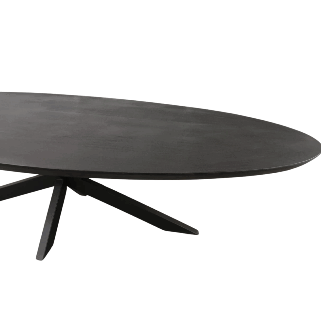 Eettafel Brandy Black | 210 cm | Ovaal - Afbeelding 10
