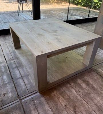 OUTLET! Salontafel blokpoot extra