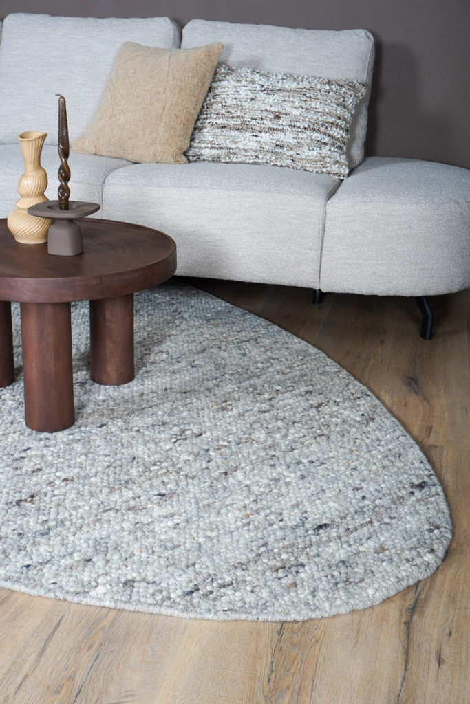 Vloerkleed Stone Licht Grijs 421 - Kiezelvormig 160 x 230 cm - Afbeelding 2