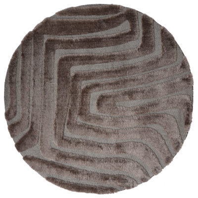 Vloerkleed Lima Bruin Rond ø160 cm