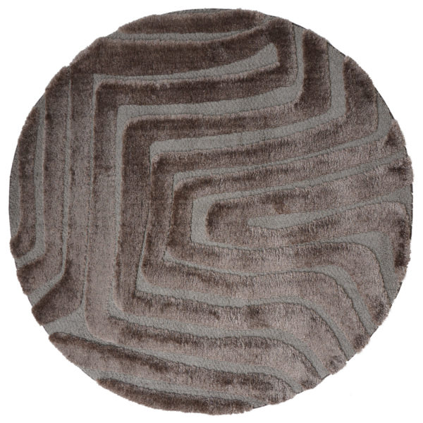 Vloerkleed Lima Bruin Rond ø160 cm