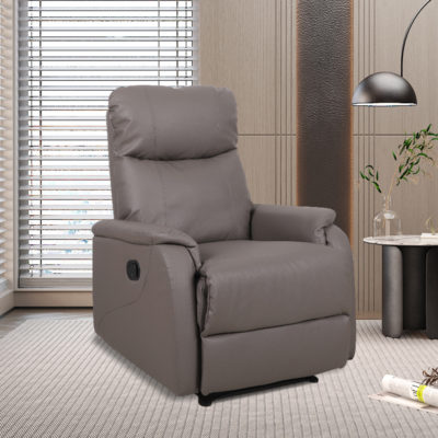 Ontspan fauteuil 'Tokio' handmatig verstelbaar PU Taupe