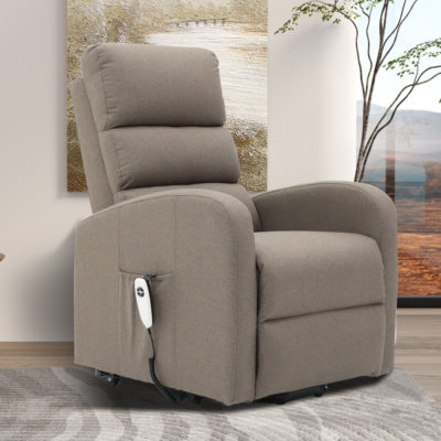 Elektrische relaxfauteuil met lift 'Bruges' Stof Taupe