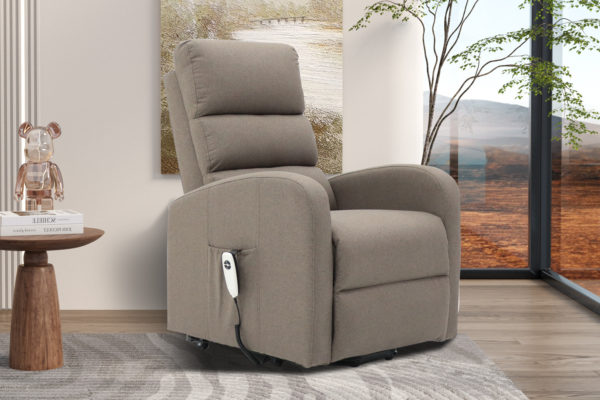 Elektrische relaxfauteuil met lift 'Bruges' Stof Taupe