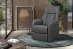Elektrische Relaxfauteuil met lift 'Miami' PU Grijs
