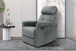 Ontspan fauteuil 'Wuhan' handmatig verstelbaar Stof Grijs