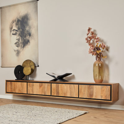 Zwevend tv-meubel RichWood | 240 cm