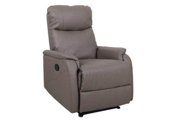 Ontspan fauteuil 'Tokio' handmatig verstelbaar PU Taupe - Afbeelding 2