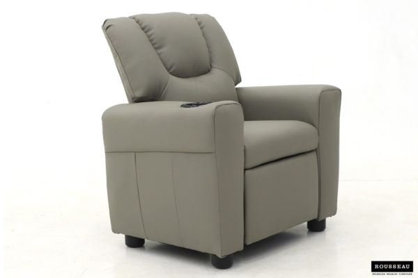 Mini-Relax fauteuil 'Renée' handmatig verstelbaar PU Grijs - Afbeelding 2