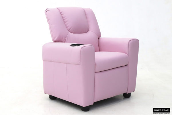 Mini-Relax fauteuil 'Renée' handmatig verstelbaar PU Roze - Afbeelding 2