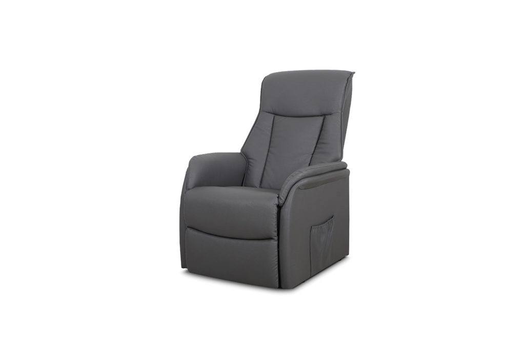 Elektrische Relaxfauteuil met lift 'Miami' PU Grijs - Afbeelding 2