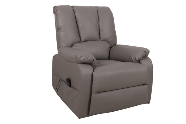Elektrische Relaxfauteuil met lift 'Osaka' PU Taupe - Afbeelding 2
