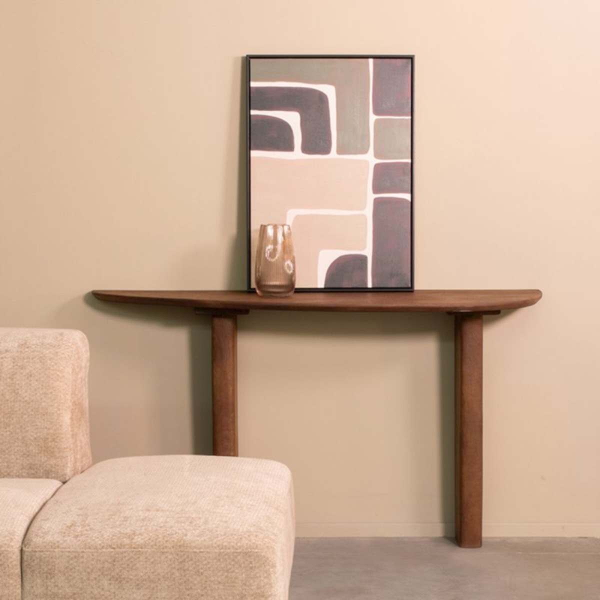 Het Steigerhouthuis LABEL51 Sidetable Wow - Nature - Mangohout - 135 cm