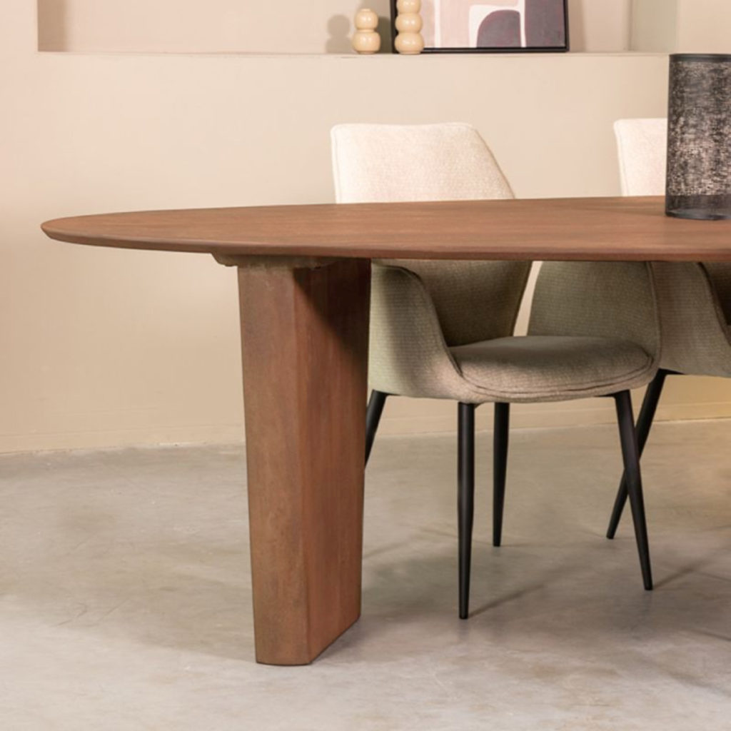 LABEL51 Eetkamertafel Wow - Nature - Mangohout - 300x130 cm