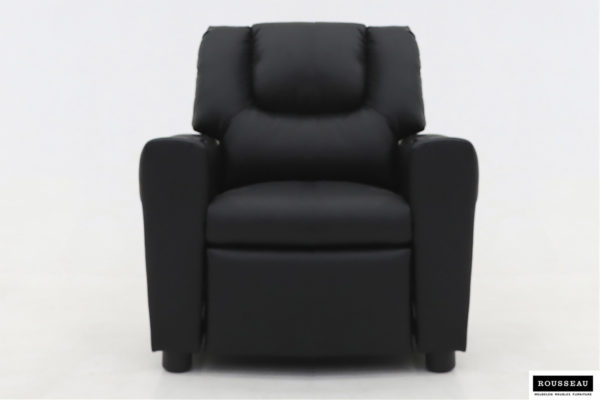 Mini-Relax fauteuil 'Renée' handmatig verstelbaar PU Zwart - Afbeelding 3