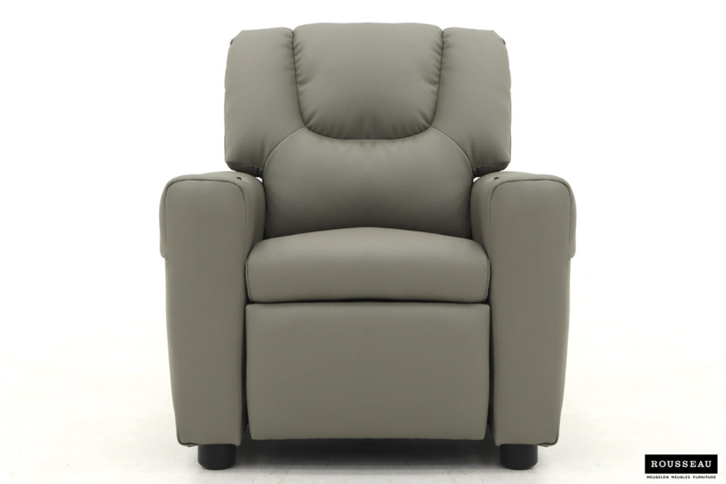 Mini-Relax fauteuil 'Renée' handmatig verstelbaar PU Grijs - Afbeelding 3