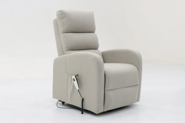 Elektrische relaxfauteuil met lift 'Bruges' Stof Lichtgrijs - Afbeelding 3