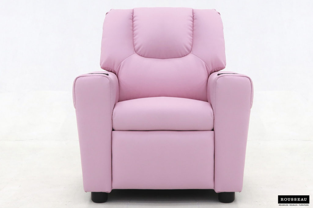 Mini-Relax fauteuil 'Renée' handmatig verstelbaar PU Roze - Afbeelding 3