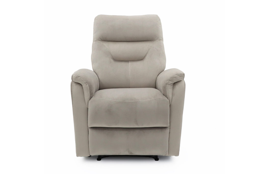 Ontspan fauteuil 'Breda' handmatig verstelbaar Stof Taupe - Afbeelding 3