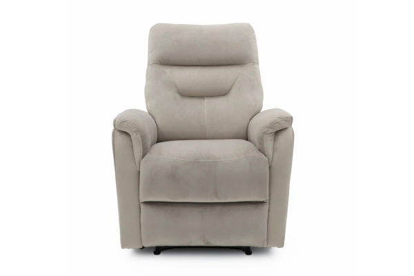 Ontspan fauteuil 'Breda' handmatig verstelbaar Stof Taupe - Afbeelding 3