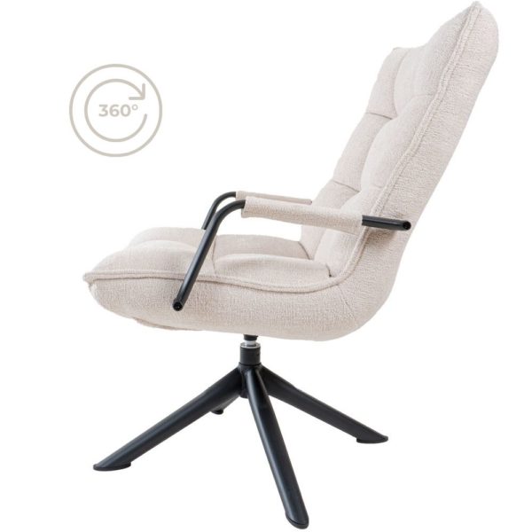 Fauteuil Dorus Arm Bouclé - Naturel - Afbeelding 2