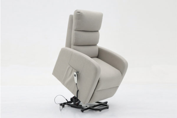 Elektrische relaxfauteuil met lift 'Bruges' Stof Lichtgrijs - Afbeelding 4