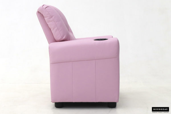 Mini-Relax fauteuil 'Renée' handmatig verstelbaar PU Roze - Afbeelding 4