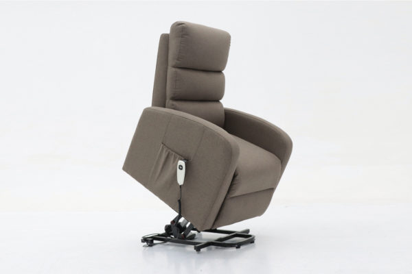 Elektrische relaxfauteuil met lift 'Bruges' Stof Taupe - Afbeelding 4
