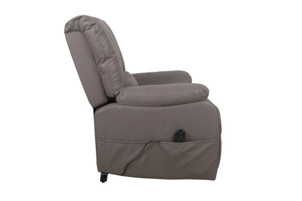 Elektrische Relaxfauteuil met lift 'Osaka' PU Taupe - Afbeelding 4