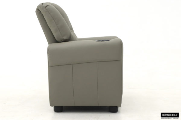 Mini-Relax fauteuil 'Renée' handmatig verstelbaar PU Grijs - Afbeelding 4