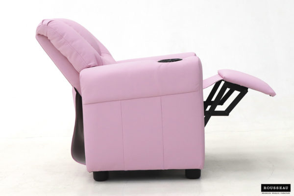 Mini-Relax fauteuil 'Renée' handmatig verstelbaar PU Roze - Afbeelding 5