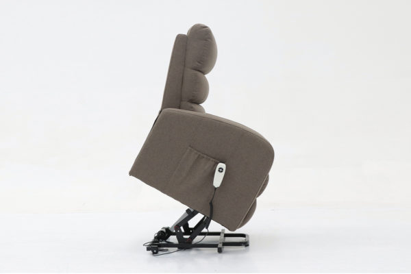 Elektrische relaxfauteuil met lift 'Bruges' Stof Taupe - Afbeelding 5