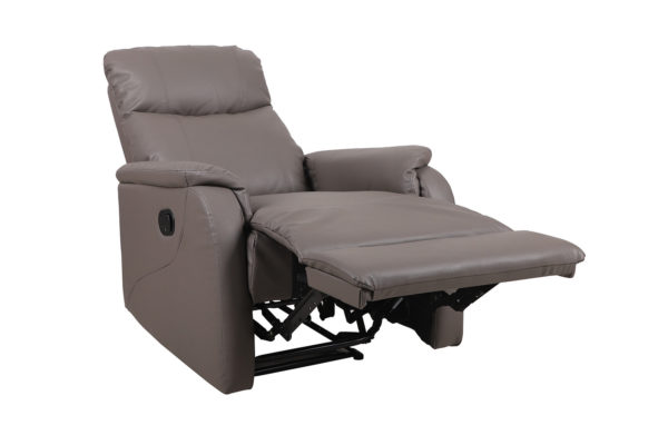 Ontspan fauteuil 'Tokio' handmatig verstelbaar PU Taupe - Afbeelding 5