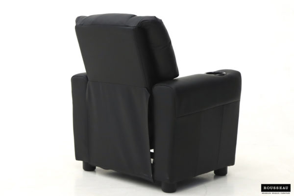 Mini-Relax fauteuil 'Renée' handmatig verstelbaar PU Zwart - Afbeelding 5