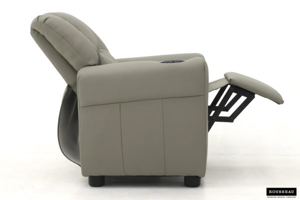 Mini-Relax fauteuil 'Renée' handmatig verstelbaar PU Grijs - Afbeelding 5