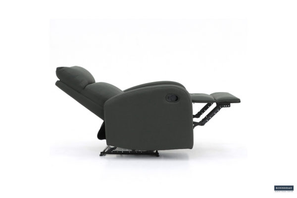 Ontspan fauteuil 'Frankrijk' handmatig verstelbaar Stof Grijs - Afbeelding 5