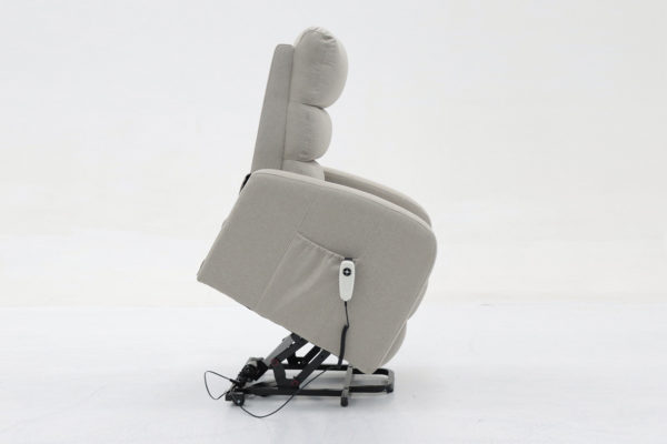 Elektrische relaxfauteuil met lift 'Bruges' Stof Lichtgrijs - Afbeelding 5