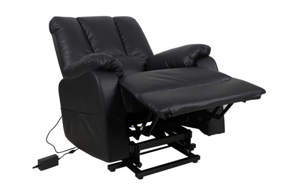 Elektrische Relaxfauteuil met lift 'Osaka' PU Zwart - Afbeelding 6