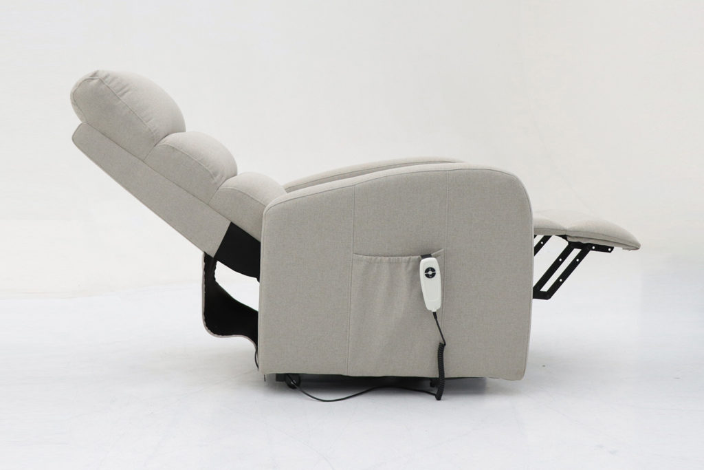 Elektrische relaxfauteuil met lift 'Bruges' Stof Lichtgrijs - Afbeelding 6