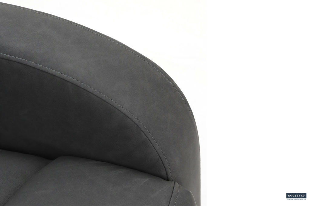 Ontspan fauteuil 'Frankrijk' handmatig verstelbaar PU Zwart - Afbeelding 6