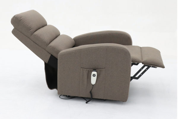 Elektrische relaxfauteuil met lift 'Bruges' Stof Taupe - Afbeelding 7