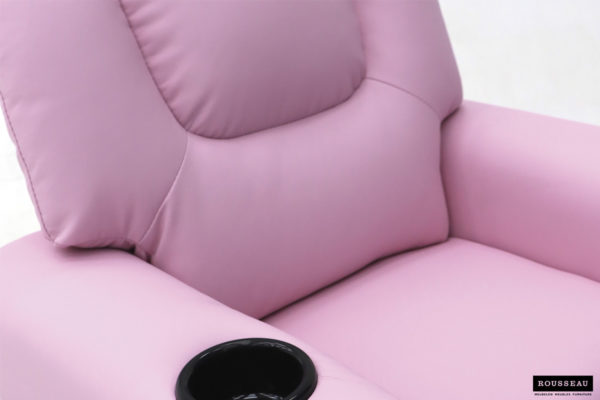 Mini-Relax fauteuil 'Renée' handmatig verstelbaar PU Roze - Afbeelding 7