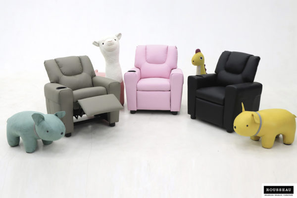 Mini-Relax fauteuil 'Renée' handmatig verstelbaar PU Grijs - Afbeelding 8