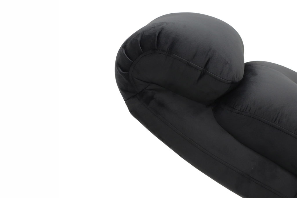 Ontspan fauteuil 'Wuhan' handmatig verstelbaar Stof Zwart - Afbeelding 10