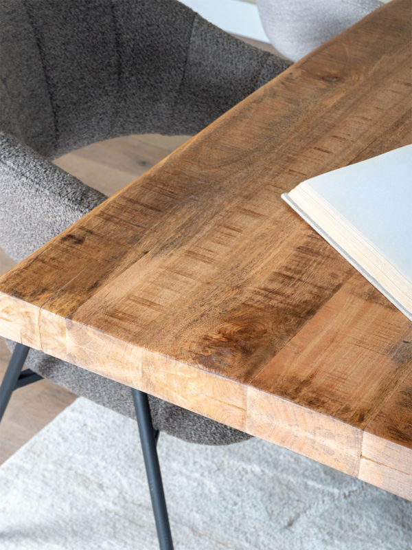 Eettafel Arvu 240 cm - Mangohout Spinpoot - Afbeelding 4